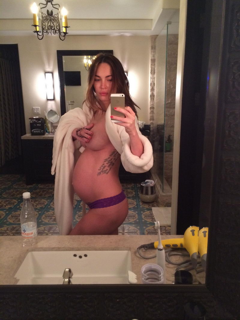Des photos de Megan Fox, enceinte, en lingerie, provenant d'un iPhone piraté