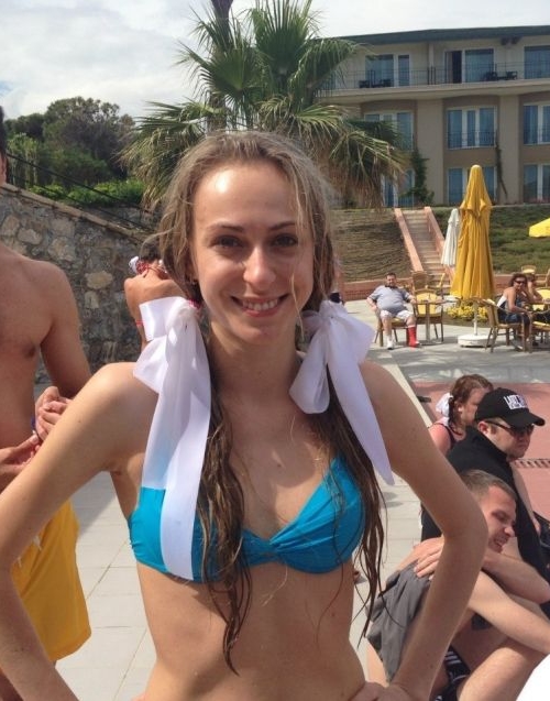 Ekaterina Morgunova en maillot de bain