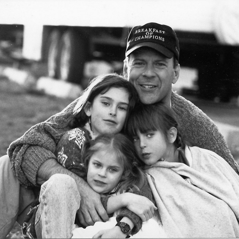 Photos rares de Bruce Willis jeune