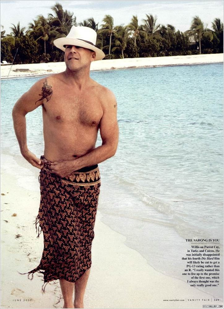 Photos rares de Bruce Willis jeune