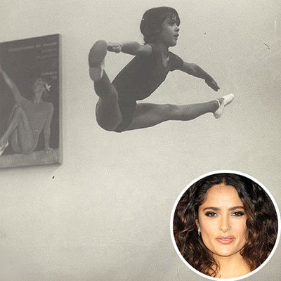 Photos rares de Salma Hayek jeune