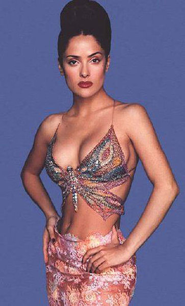 Photos rares de Salma Hayek jeune